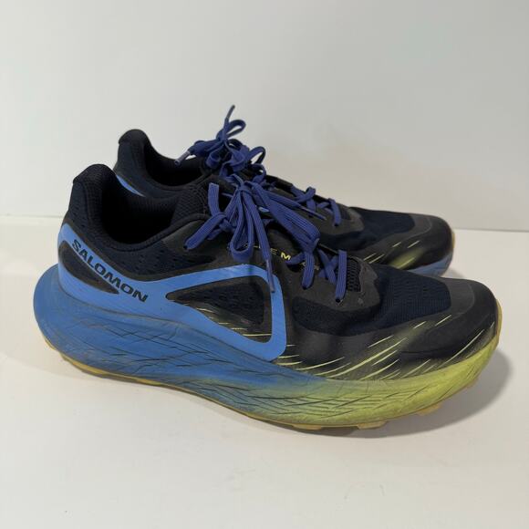 Salomon Men\'s Glide Max TR Trail Running Shoes Blue‎ Black 10 Outdoor Hike main image 8